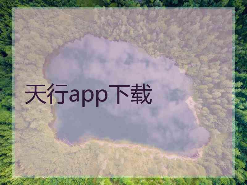 天行app下载