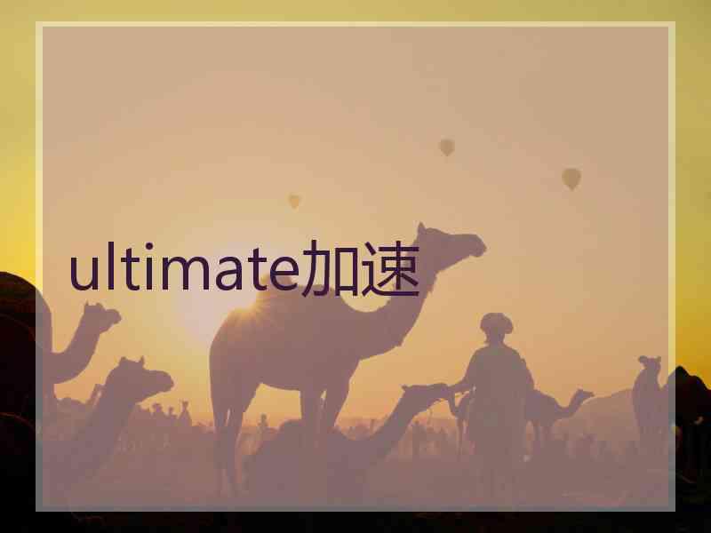 ultimate加速