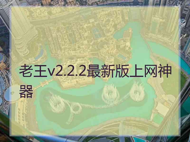 老王v2.2.2最新版上网神器