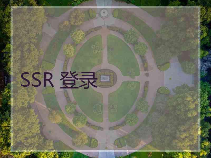 SSR 登录