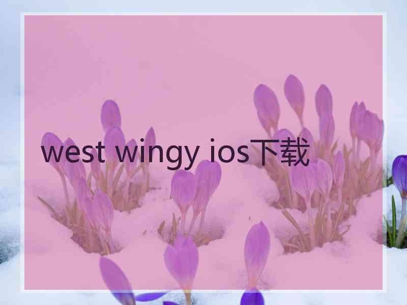 west wingy ios下载