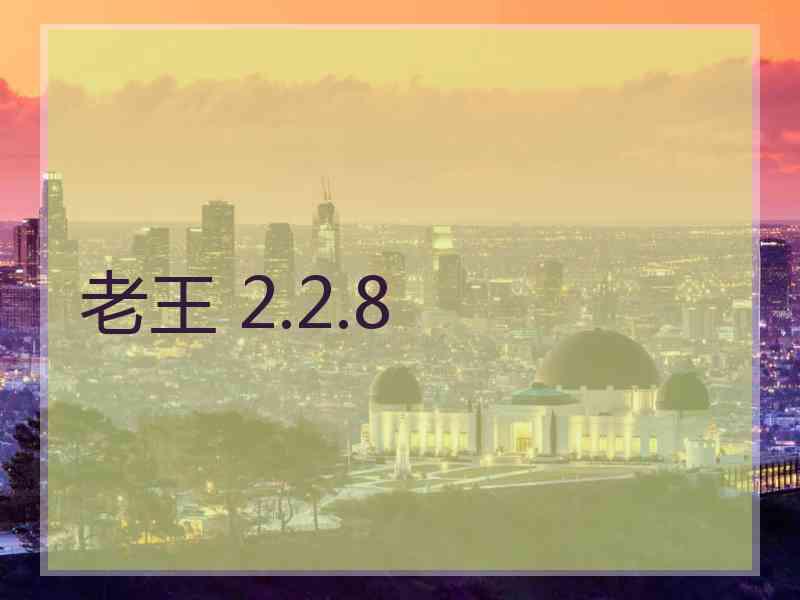 老王 2.2.8