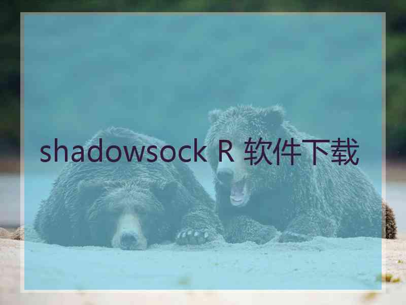 shadowsock R 软件下载