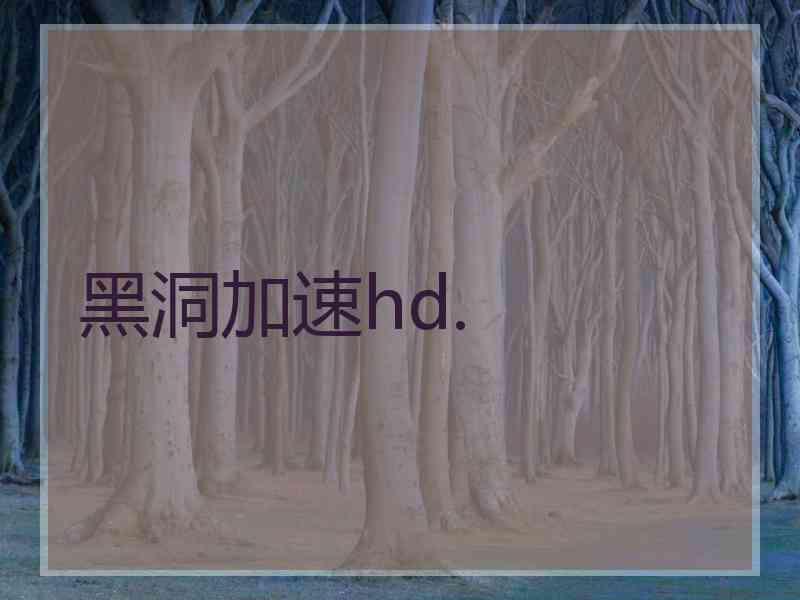 黑洞加速hd.