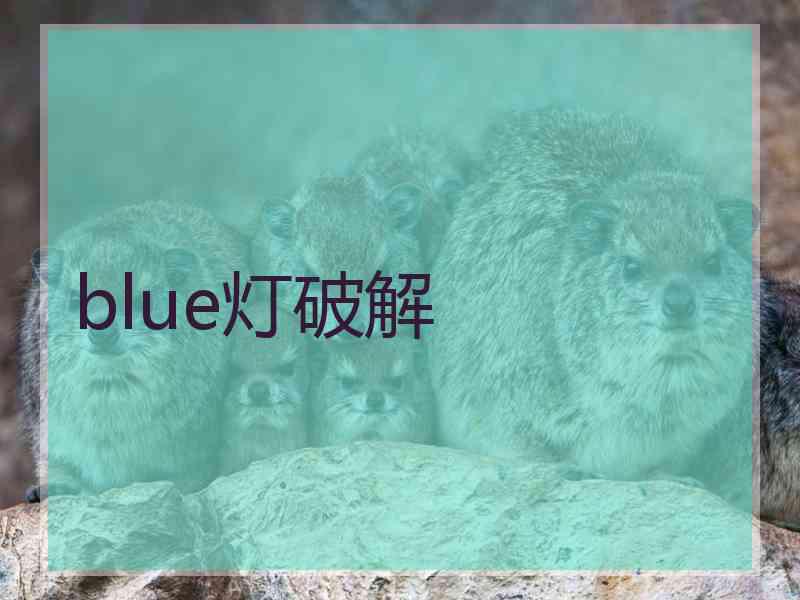 blue灯破解