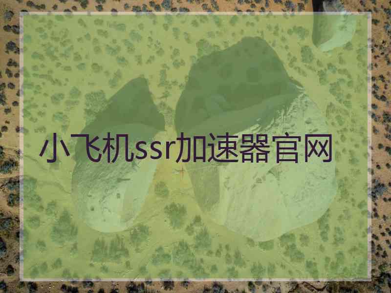 小飞机ssr加速器官网