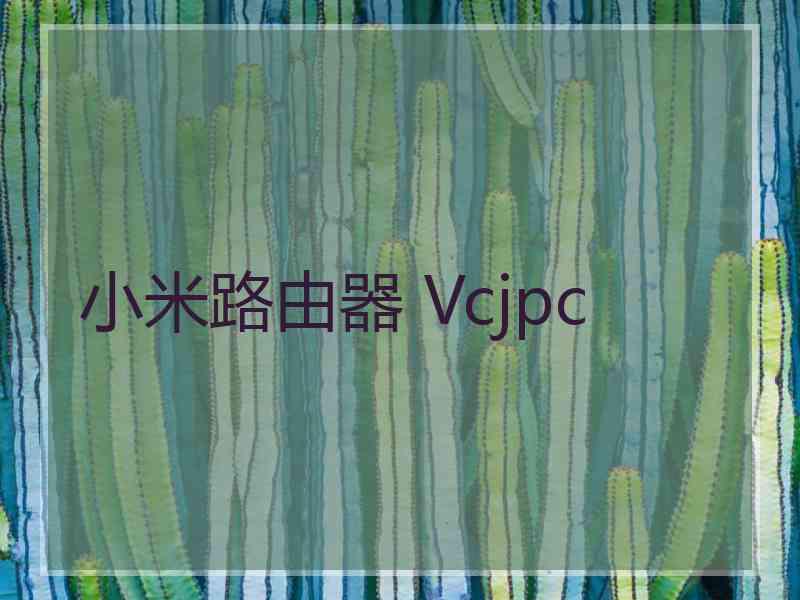 小米路由器 Vcjpc