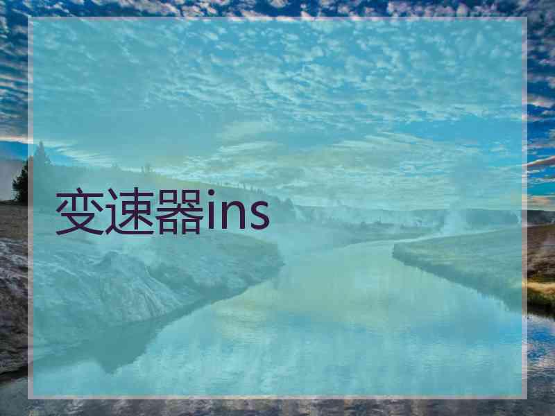 变速器ins