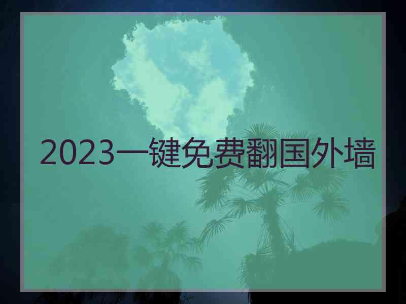 2023一键免费翻国外墙