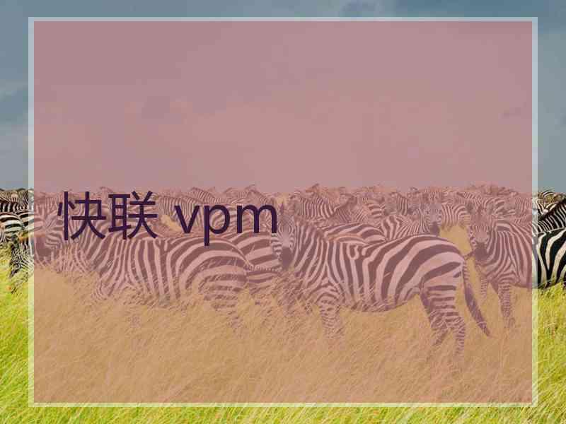 快联 vpm