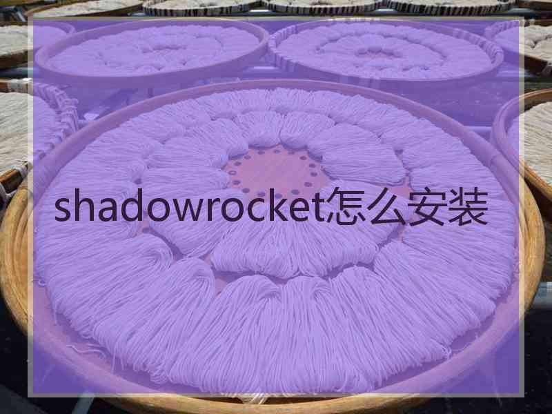 shadowrocket怎么安装