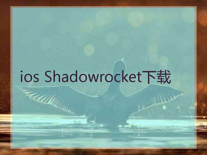 ios Shadowrocket下载