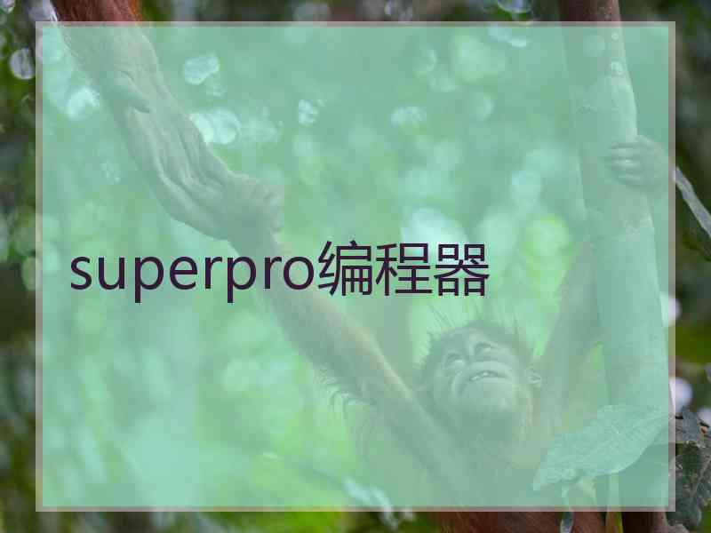 superpro编程器