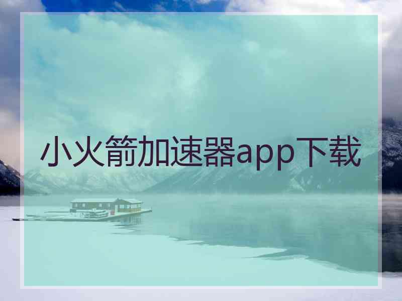 小火箭加速器app下载