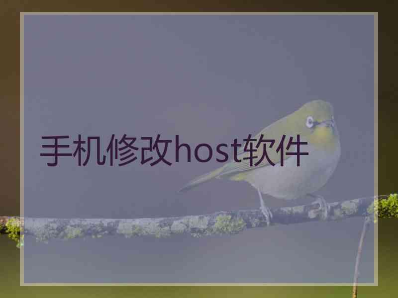 手机修改host软件