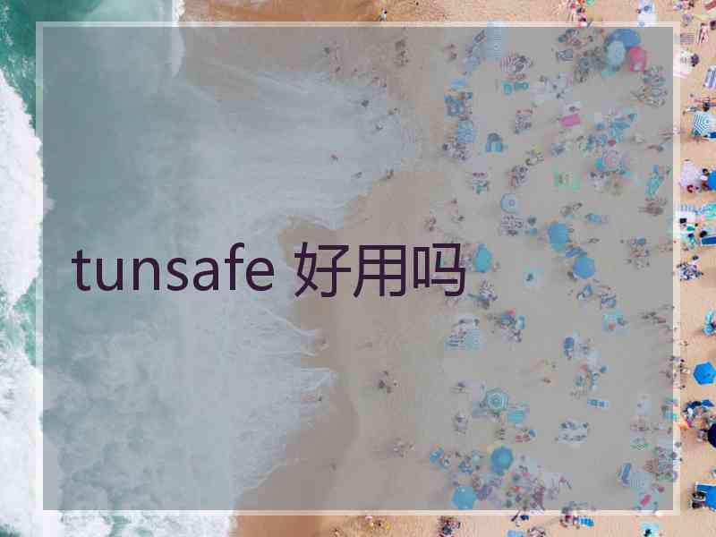 tunsafe 好用吗