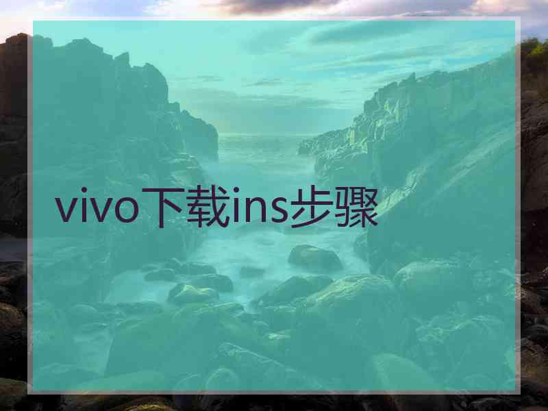 vivo下载ins步骤