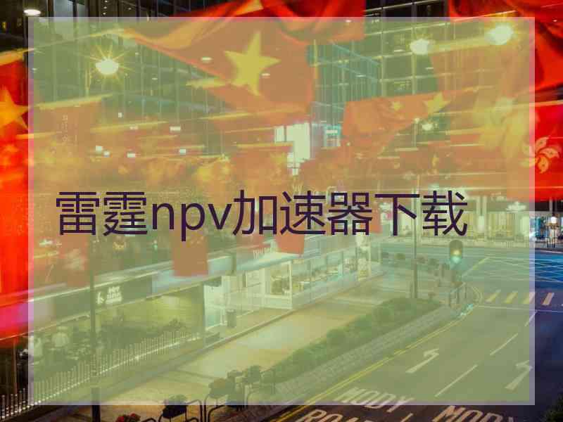 雷霆npv加速器下载